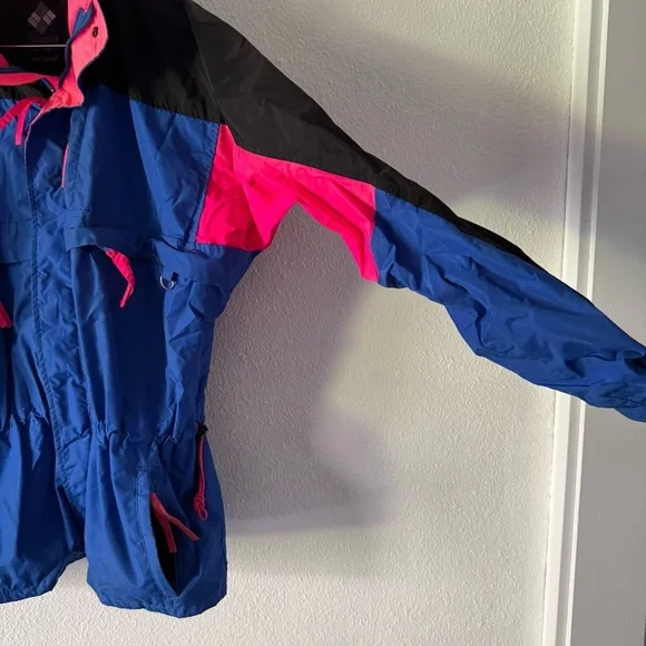 Vintage Columbia Sportswear Nylon Outerwear Large Radial Sleeve Windbreaker Ski - Picture 5 of 16